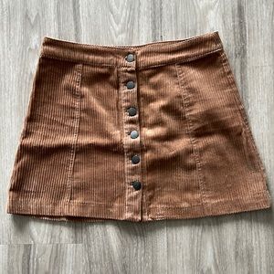 Zara Corduroy Mini Skirt